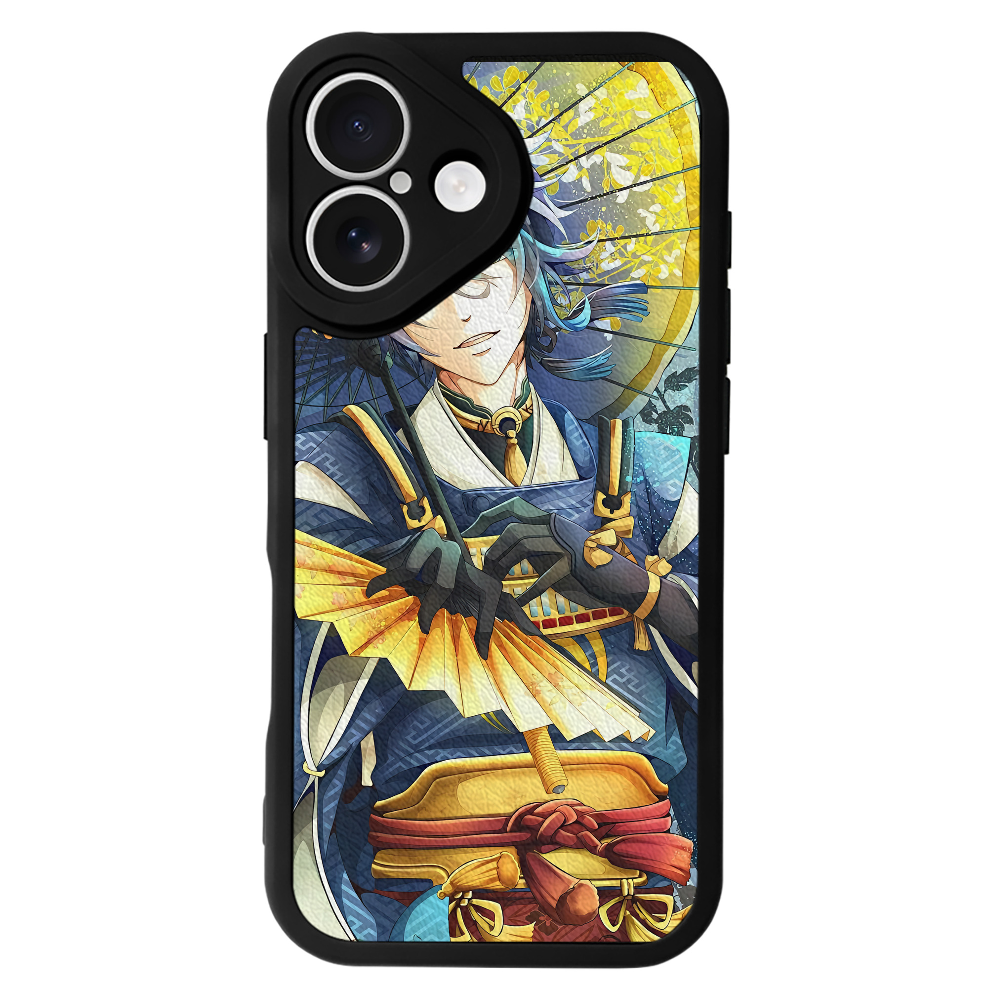 （画像用） 刀剣乱舞 Touken Ranbu 【iPhone 16シリーズ対応】シリコンスマホケース（レザー調） 材質：シリコン